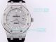 Replica Audemars Piguet Royal Oak Silver Diamond Iced Out Watch Black Leather Strap (2)_th.jpg